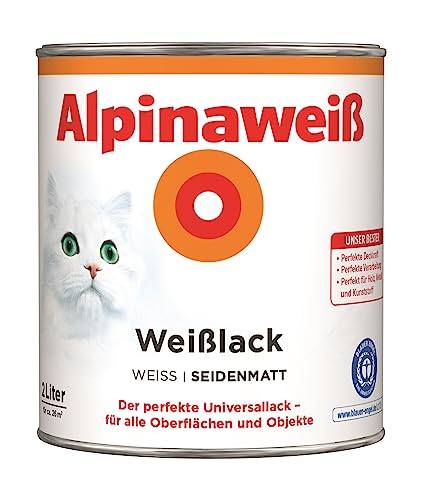 Alpina Weißlack 2 Liter seidenmatt