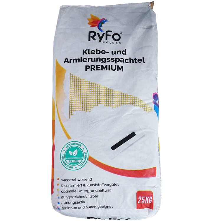 RyFo Colors WDVS Klebe- und Armierungsspachtel Premium Weiß 25kg - Klebespachtel,...