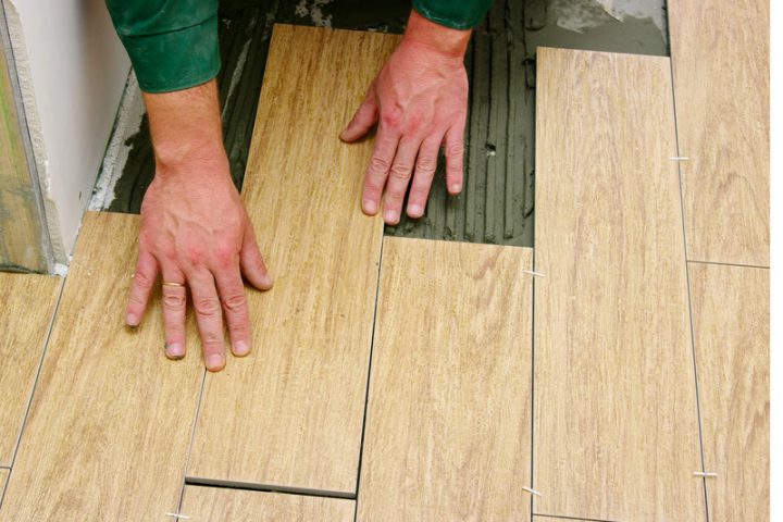 Fußboden Fliesen Holzoptik