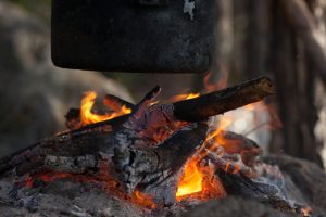 Eisenpfanne eingebrannt